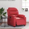 Fauteuil inclinable électrique Rouge Similicuir 