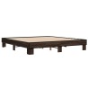 Cadre de lit sans matelas chêne marron 200x200 cm 