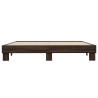 Cadre de lit sans matelas chêne marron 200x200 cm 