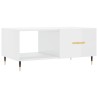 Table basse Blanc brillant 90x50x40 cm Bois d'ingénierie 