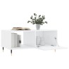 Table basse Blanc brillant 90x50x40 cm Bois d'ingénierie 