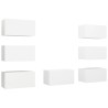 Meubles TV 7 pcs Blanc 30,5x30x60 cm Bois d'ingénierie 