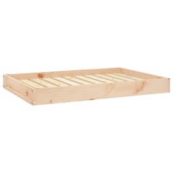 Lit pour chien 91,5x64x9 cm Bois de pin solide 