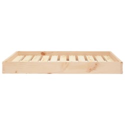 Lit pour chien 91,5x64x9 cm Bois de pin solide 