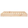 Lit pour chien 91,5x64x9 cm Bois de pin solide 