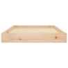 Lit pour chien 91,5x64x9 cm Bois de pin solide 