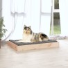 Lit pour chien 91,5x64x9 cm Bois de pin solide 