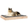 Lit pour chien 91,5x64x9 cm Bois de pin solide 