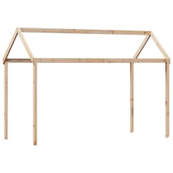 Lit superposé avec échelle et toit sans matelas 90x190 cm 