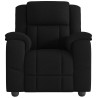Fauteuil inclinable Noir Tissu 