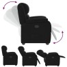Fauteuil inclinable Noir Tissu 