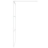 Paroi de douche Blanc 100x195 cm Verre ESG transparent 
