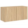 Unités murales TV 5 pcs chêne sonoma bois d'ingénierie 