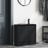 Armoire à chaussures noir 60x21x57 cm bois d'ingénierie 