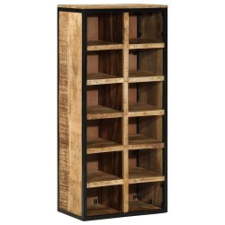 Cabinet à chaussures 50x30x110 cm Bois brut de mangue 