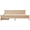 Cadre de lit sans matelas 180x200 cm bois massif de pin 