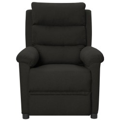 Fauteuil inclinable électrique Noir Tissu 