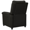Fauteuil inclinable électrique Noir Tissu 