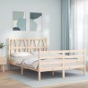 Cadre de lit sans matelas 140x200 cm bois massif 