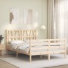 Cadre de lit sans matelas 140x200 cm bois massif 