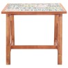 Table à manger de jardin 88x88x75 cm plateau carrelage 