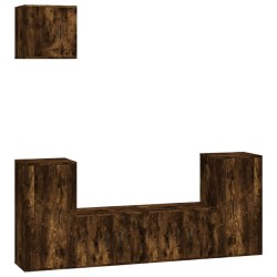 Ensemble de meubles TV 5 pcs Chêne fumé Bois d'ingénierie 