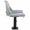 Ensemble de sièges de bateau pliables 4 pcs bleu et blanc 