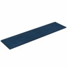Panneaux muraux 12 pcs Bleu 60x15 cm Velours 1,08 m² 
