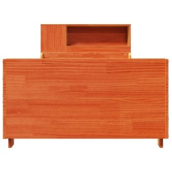 Cadre de lit sans matelas cire marron 90x190 cm bois pin massif 