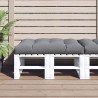 Coussin de palette gris 120x80x12 cm tissu 