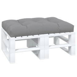 Coussin de palette gris 120x80x12 cm tissu 