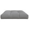 Coussin de palette gris 120x80x12 cm tissu 