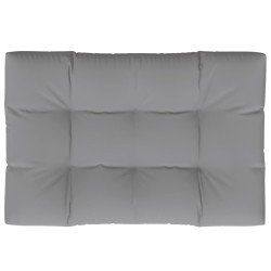 Coussin de palette gris 120x80x12 cm tissu 