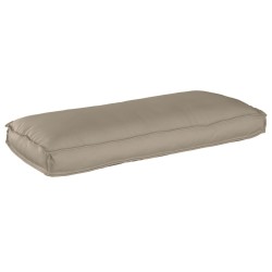 Coussin de palette taupe 120x50x12 cm en tissu oxford pour siège/dossier 