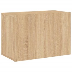 Unités murales TV 6 pcs chêne sonoma bois d'ingénierie 