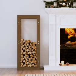Support de bois de chauffage Marron miel 41x25x100cm Pin massif 