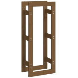 Support de bois de chauffage Marron miel 41x25x100cm Pin massif 