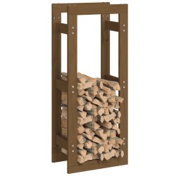 Support de bois de chauffage Marron miel 41x25x100cm Pin massif 