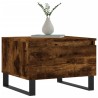 Table basse chêne fumé 50x46x35 cm bois d'ingénierie 