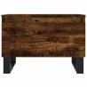 Table basse chêne fumé 50x46x35 cm bois d'ingénierie 