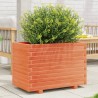 Jardinière cire marron 70x40x49,5 cm bois de pin massif 