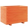 Jardinière cire marron 70x40x49,5 cm bois de pin massif 