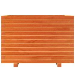 Jardinière cire marron 70x40x49,5 cm bois de pin massif 