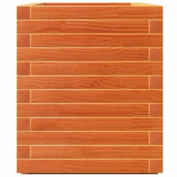 Jardinière cire marron 70x40x49,5 cm bois de pin massif 