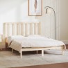 Cadre de lit sans matelas 135x190 cm bois de pin massif 