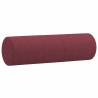 Canapé 2 places avec oreillers bordeaux 140 cm tissu 