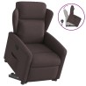 Fauteuil inclinable marron foncé tissu 