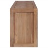 Meuble TV Bois massif de teck et finition naturelle 120x30x40cm 
