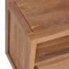 Meuble TV Bois massif de teck et finition naturelle 120x30x40cm 