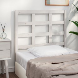 Tête de lit blanc 105,5x4x100 cm bois massif de pin 